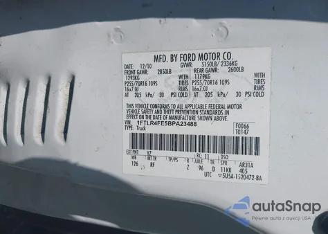 2011 Ford Ranger Sport from USA, damaged, VIN 1FTLR4FE5BPA23488